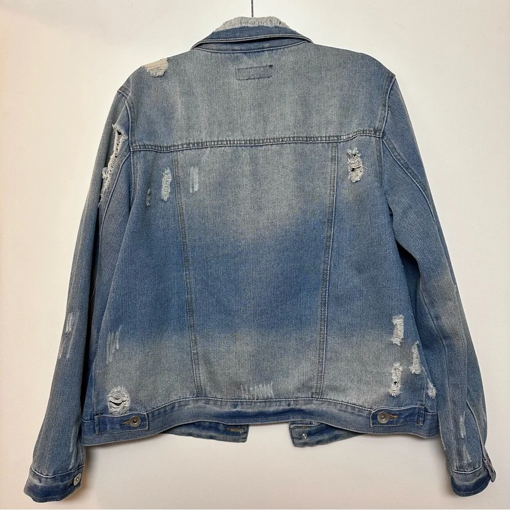 Distressed Denim Jacket - Picture 5 of 7